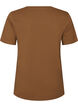 Bomulls-T-skjorte med trykk, Brun, Packshot image number 1