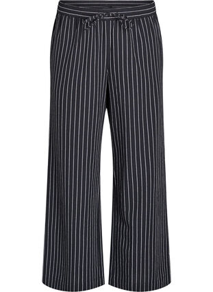 Zizzi Løse bukser med høy midje og lommer, Svart, Packshot image number 0