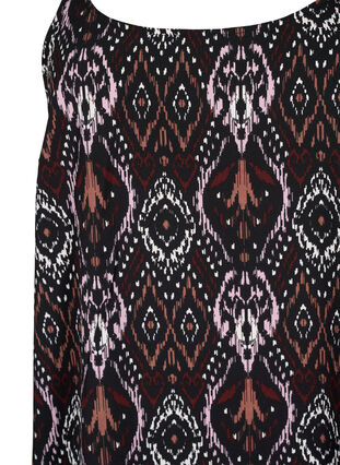 Zizzi FLASH - Topp med mønster, Black Rose Ethnic, Packshot image number 2