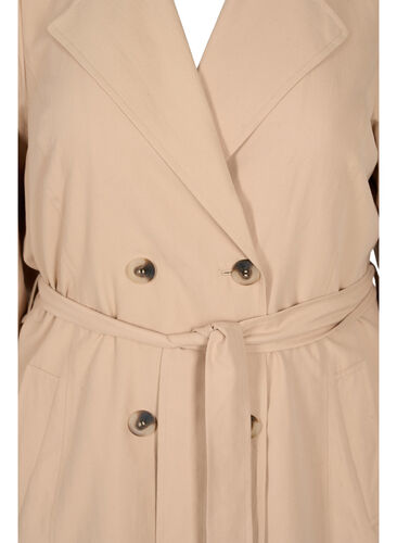 Trenchcoat med belte og lommer, Nomad, Packshot image number 2