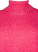 Strikket høyhalset bluse, Virtual Pink Mel., Packshot image number 2