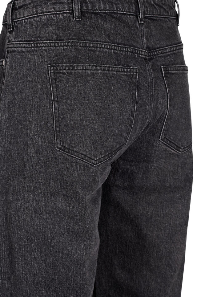 Løse jeans med avkortet lengde, Grå, Packshot image number 3