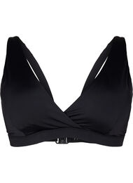 Trekantbikini-overdel med omslagsdetalj, Black