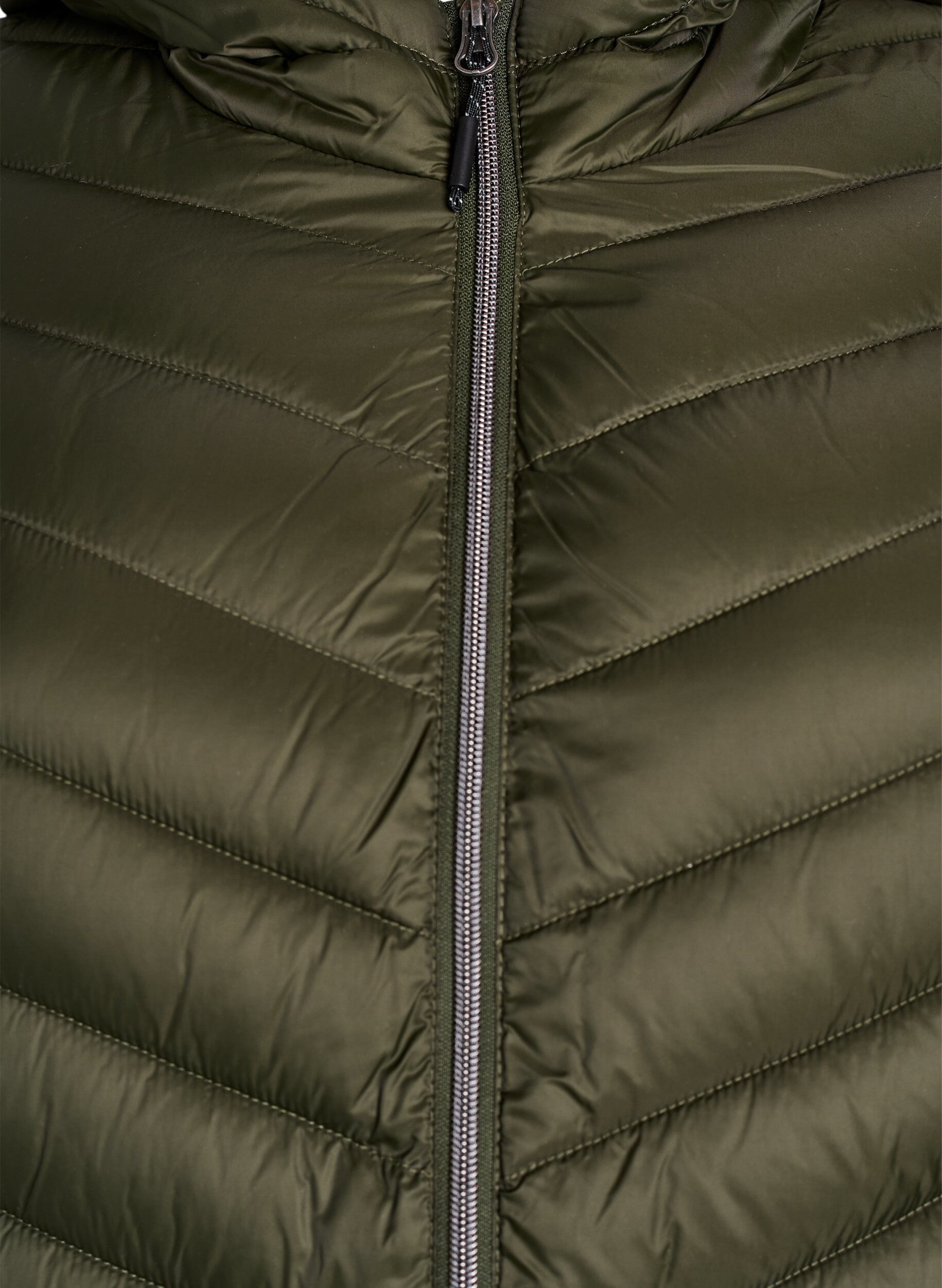 ZizziLett jakke med hette, Gr&oslash;nn, Packshot image number 2