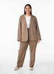 Åpen blazer med lommer, Brun, Model image number 1