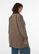 Rutete k&aring;pe med cordfl&oslash;yelskrage, Brun, Model image number 2