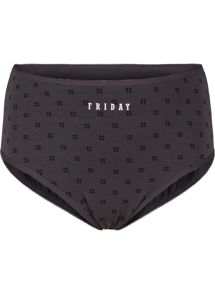 7-pack hipstertruse med vanlig midje, Mørk Bordeaux, Packshot image number 3