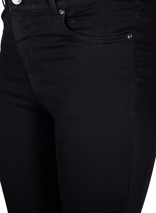 Zizzi Supersmale jeans med høy midje, Black, Packshot image number 2