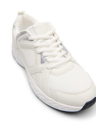 Zizzi Wide fit - Sporty sneakers, Hvit, Packshot image number 3