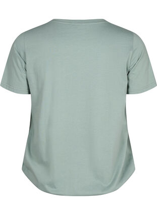 Kortermet T-skjorte i bomull med elastisk kant, Chinois G. W. Live, Packshot image number 1