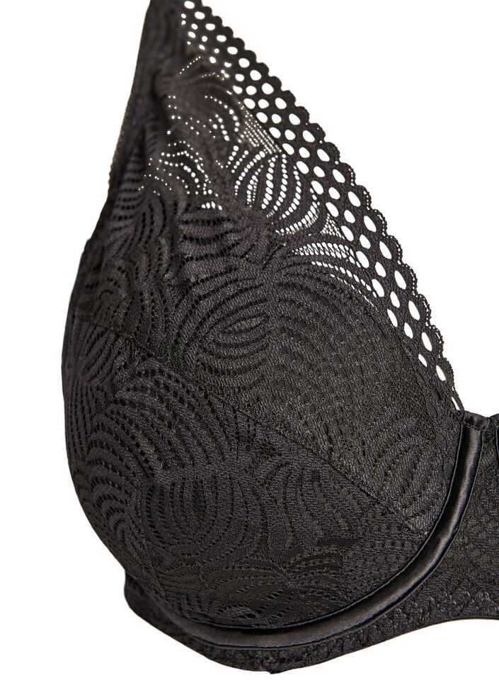 Blonde-BH med polstrede sk&aring;ler, Svart, Packshot image number 2