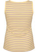 Stripete ribbestrikket singlet, Gul, Packshot image number 1