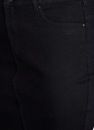 Zizzi FLASH - Tettsittende skjørt i denim, Svart, Packshot image number 2
