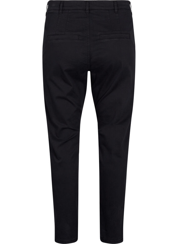 Chinos i bomull, Black, Packshot image number 1