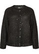 Cardigan med paljetter og knapper, Svart, Packshot image number 0