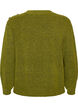 Strikket bluse med knappdetalj, Gr&oslash;nn, Packshot image number 1