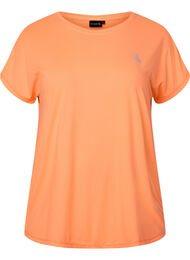 Kortermet trenings T-skjorte, Neon Orange