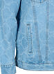 Dongerijakke med ødeleggelsesmønster, Blue denim, Packshot image number 3