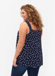 Mønstret topp i viskose med A-form, Peacoat Dot, Model image number 1