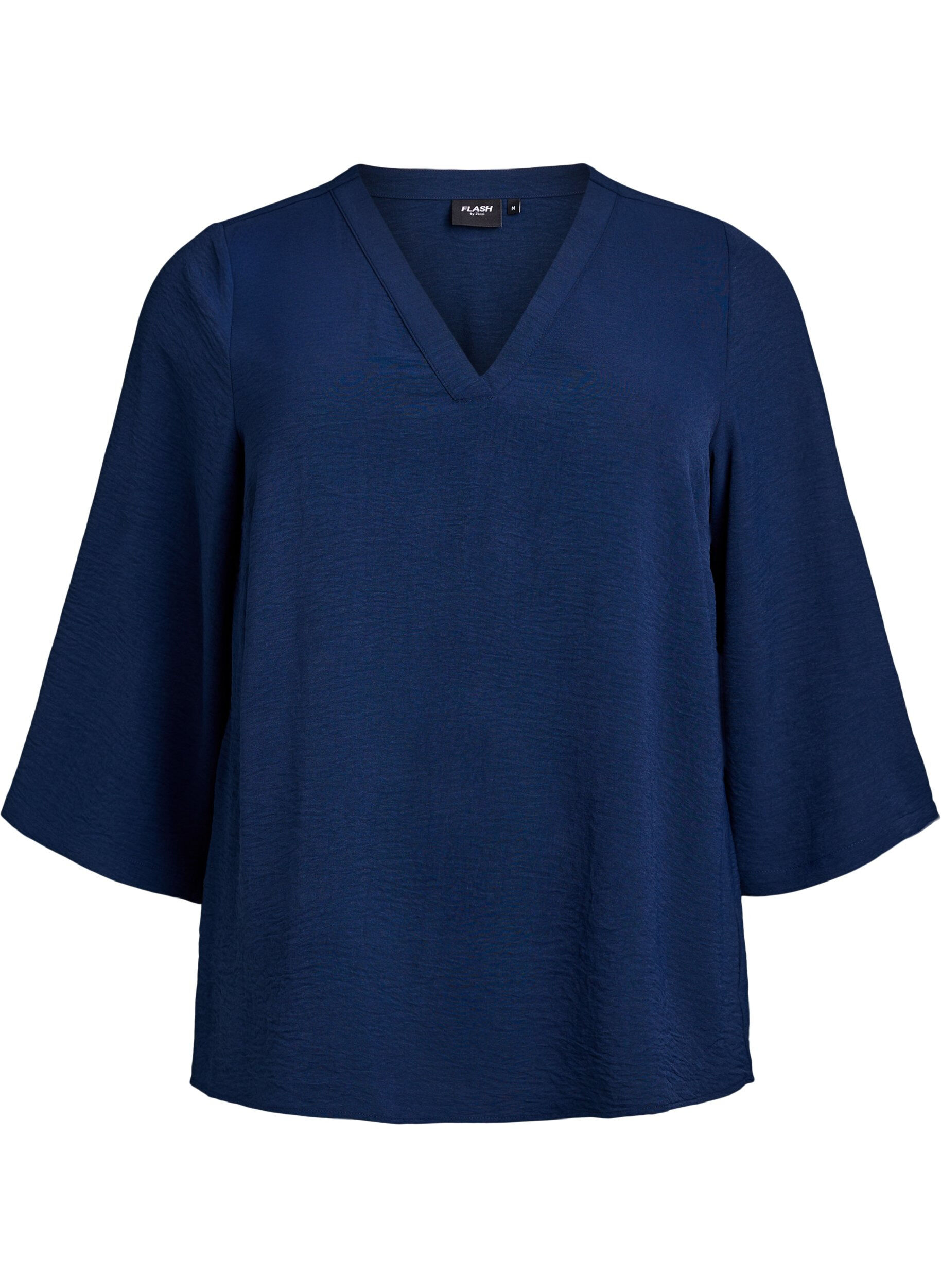 FLASH - Bluse med 3/4 ermer