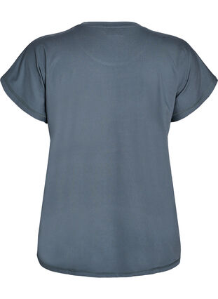 Zizzi Ensfarget trenings-T-skjorte, Urban Chic, Packshot image number 1