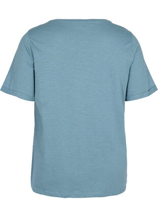 T-skjorte i bomull med korte ermer, Goblin Blue, Packshot image number 1