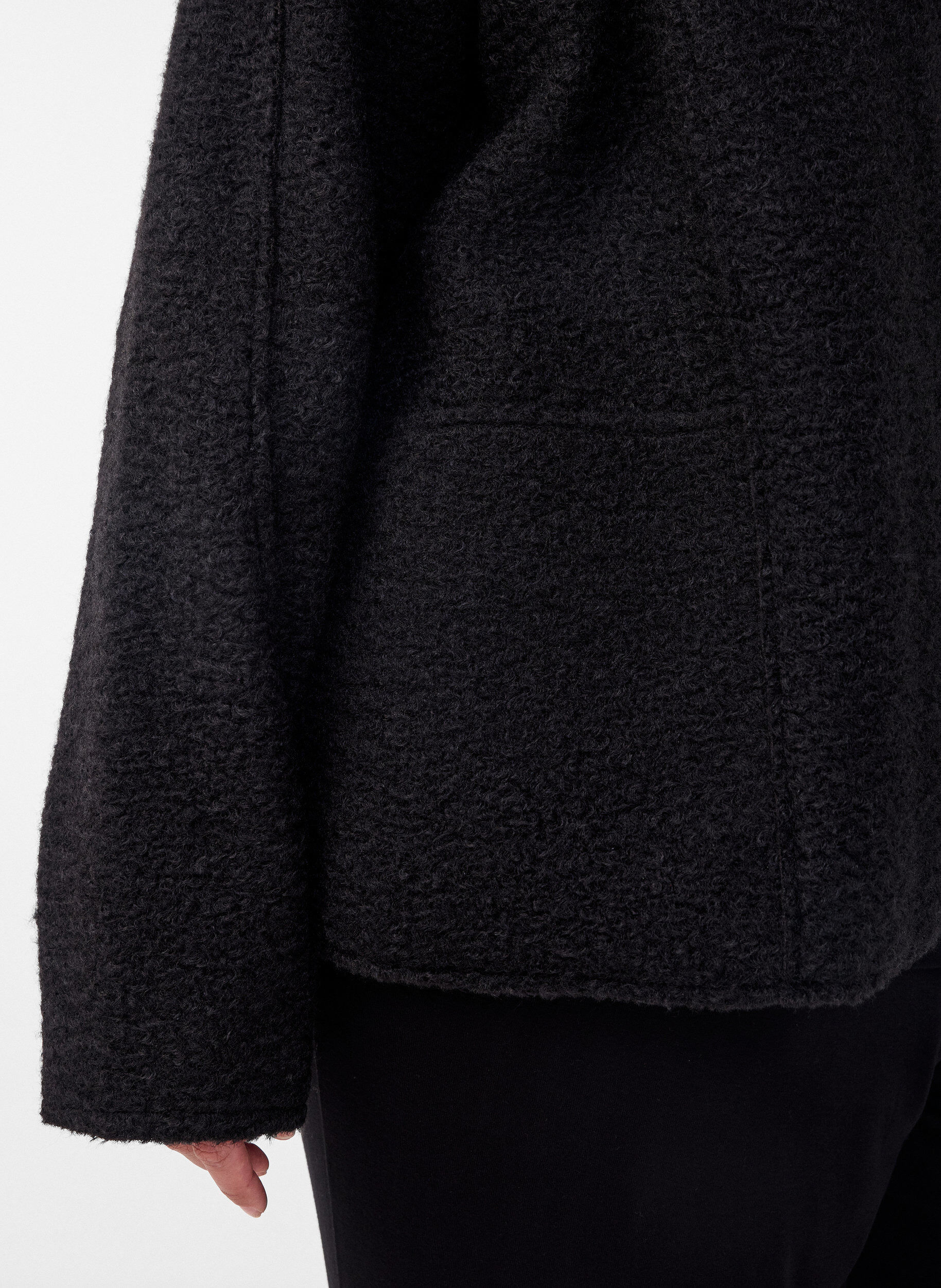 ZizziLoose fit cardigan med lommer, Svart, Model image number 3