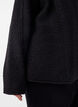 Loose fit cardigan med lommer, Svart, Model image number 3