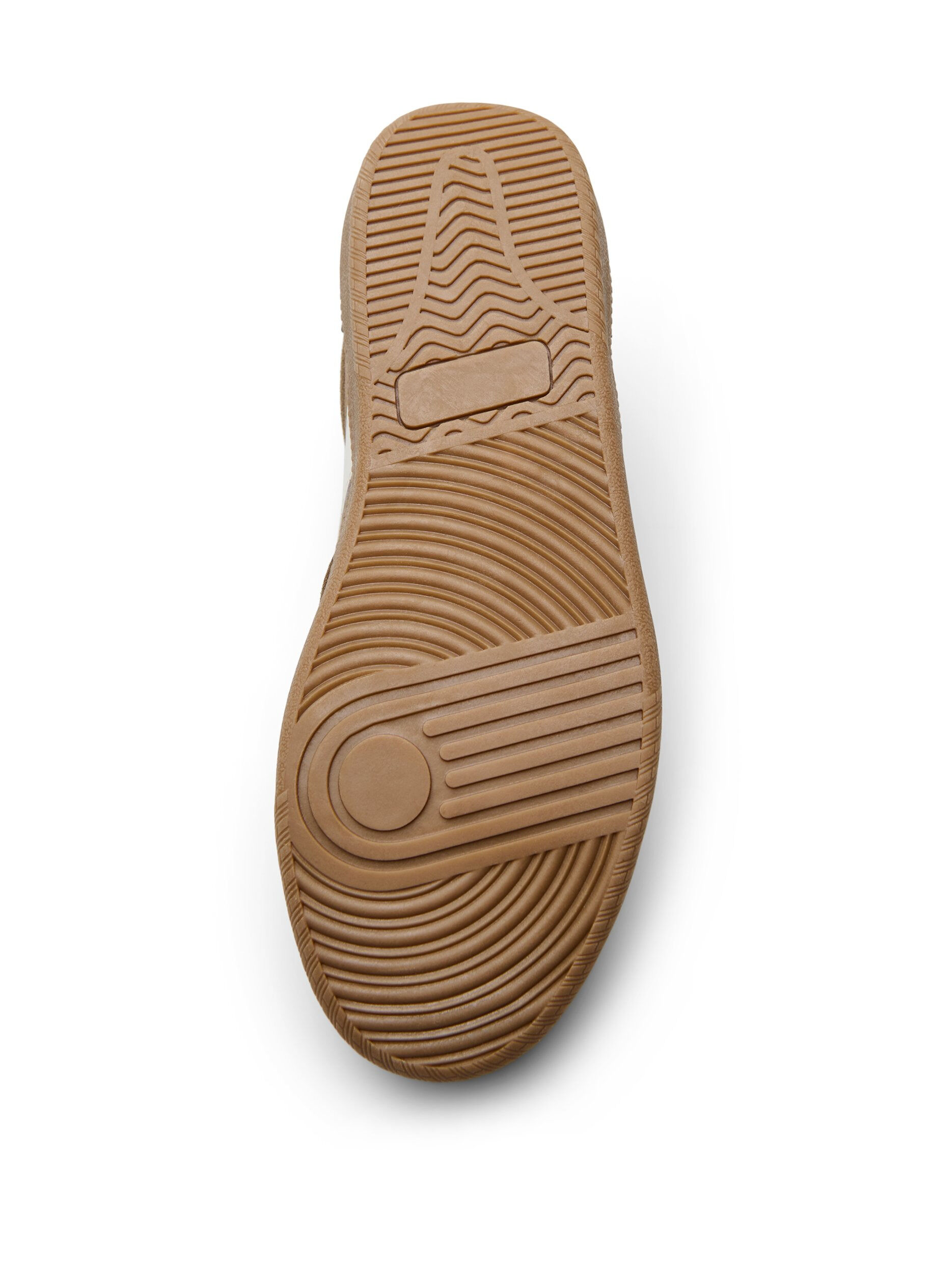 Zizzi Imiterte semsket skinnsneakers, Brun, Packshot image number 4