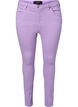 Amy jeans med høyt liv og super slim fit, Lavender, Packshot image number 0