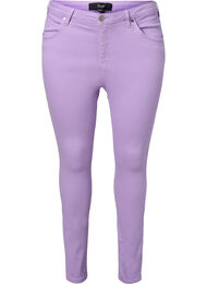 Amy jeans med høyt liv og super slim fit, Lavender