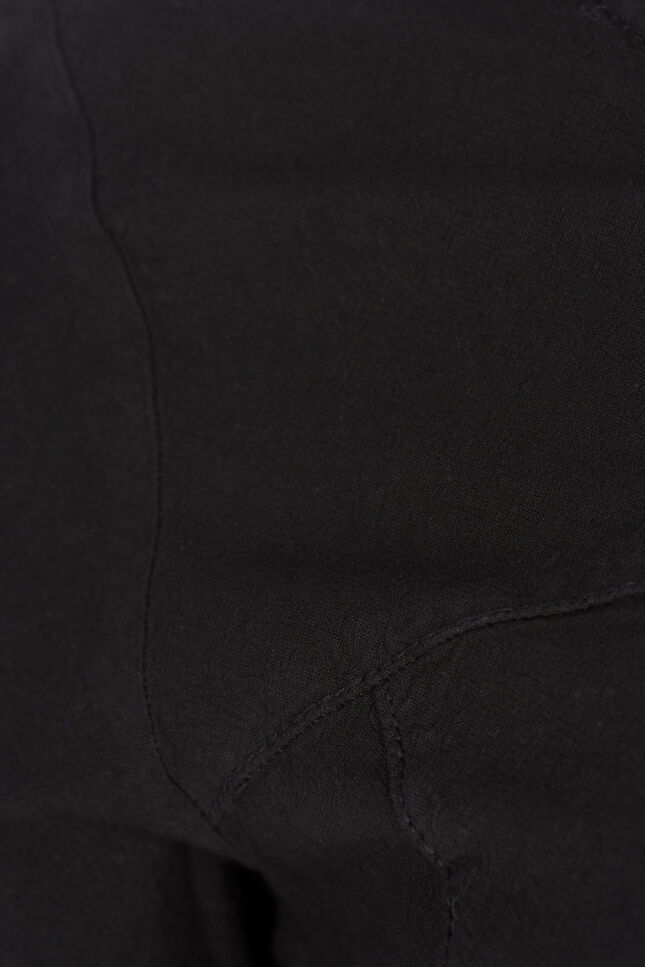 Kortermet kjole i bomull, Svart, Packshot image number 2