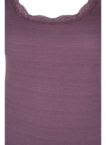 Topp med blondekant, Vintage Violet, Packshot image number 2