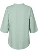 Ensfarget bluse med 3/4 ermer, Chinois Green, Packshot image number 1