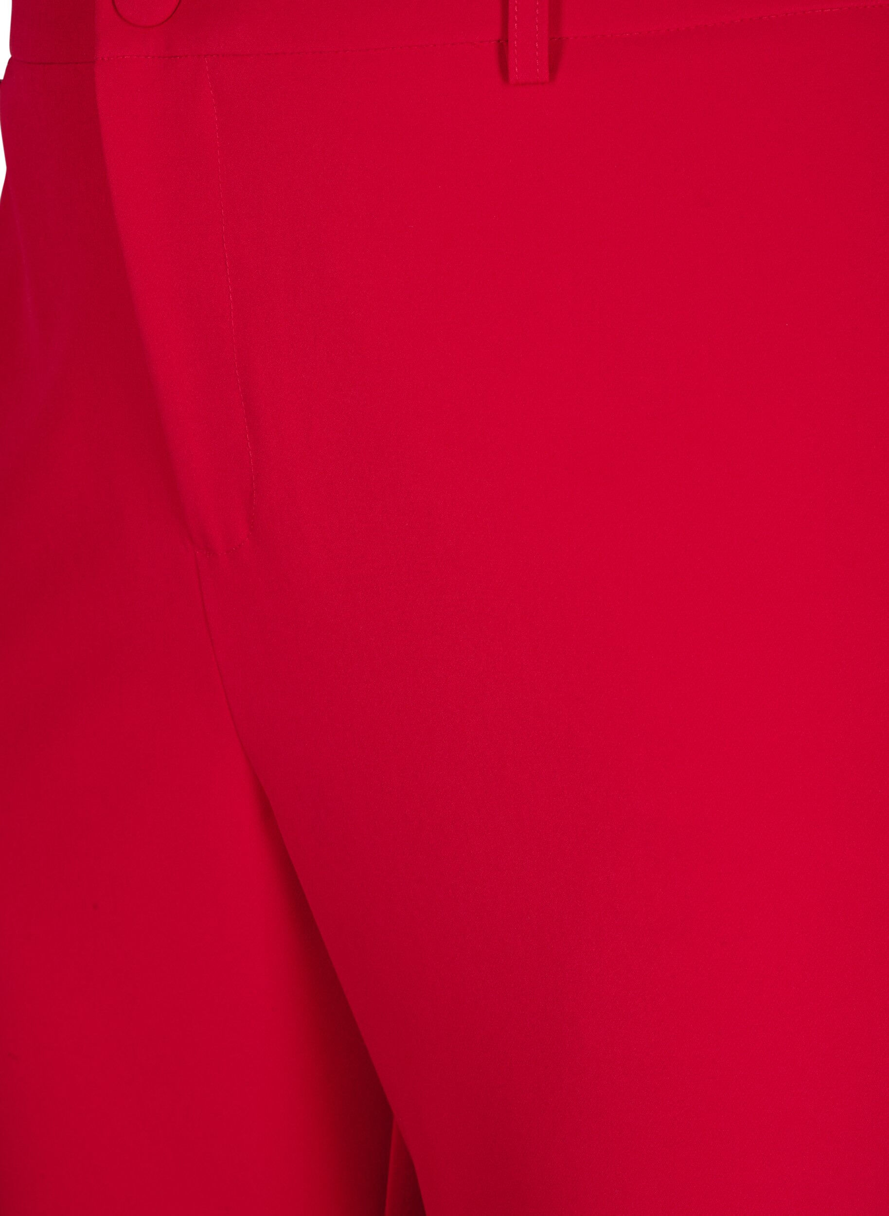 ZizziDressbukse med lommer, Tango Red, Packshot image number 2