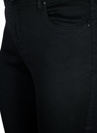 Zizzi Slim fit Emily jeans med normal midje, Black, Packshot image number 2
