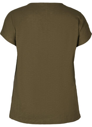 T-skjorte med trykk, Ivy green w. White, Packshot image number 1