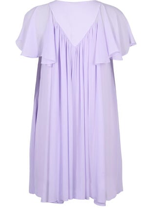 Løs kjole med korte ermer, Purple Heather, Packshot image number 1