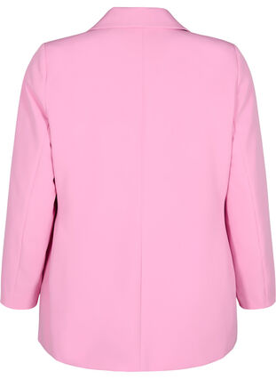 Zizzi Klassisk blazer med knappelukking, Begonia Pink, Packshot image number 1