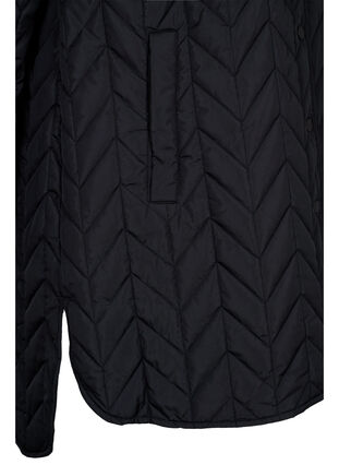 Quiltet jakke med knapper, Black, Packshot image number 3