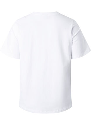 T-skjorte i økologisk bomull med tekst, White HARMONY, Packshot image number 1