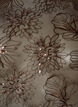 Bluse i mesh med blomster og paljetter, Brun, Packshot image number 2