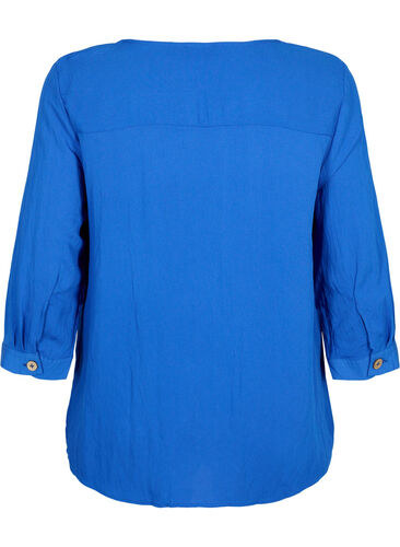 Bluse i viskose med knapper og V-hals, Surf the web, Packshot image number 1