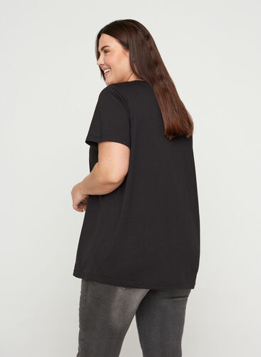 T-skjorte med print, Black FUTURE , Model image number 1