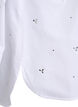 Skjorte med rhinesteiner, Hvit, Packshot image number 3