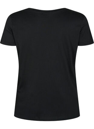 Trenings-t-skjorte med trykk, Black w. Drop It, Packshot image number 1