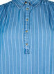 Stripet TENCEL™ denim tunika, Blå, Packshot image number 2