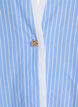 Stripete skjorte med dekorativ lukking, Blå, Packshot image number 2