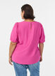 Viskose bluse med 1/2 ermer, Rosa, Model image number 2