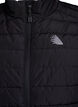 Sporty polstret vest med glidelås og lommer, Svart, Packshot image number 2